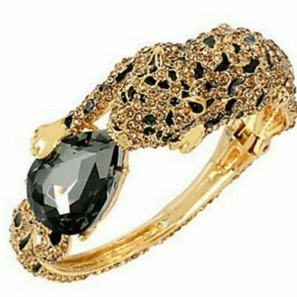 Betsey Johnson Jewelry - Betsey Johnson LEOPARD HINGED BRACELET
